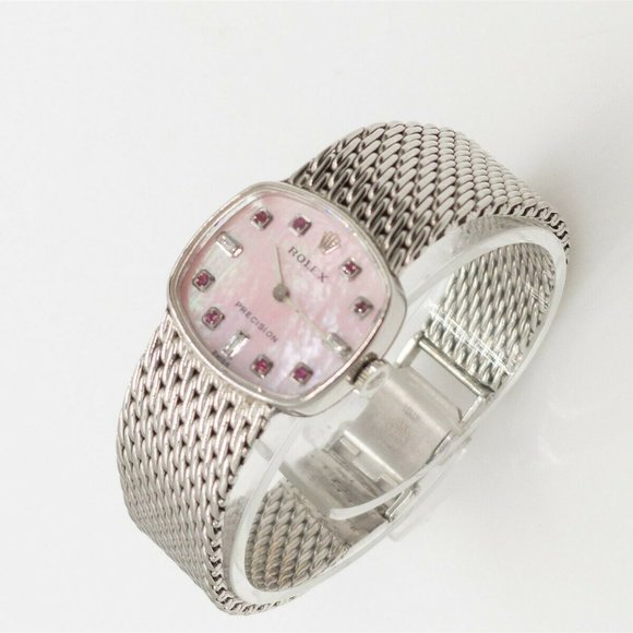 Rolex Pink Ruby 18k Ladies Watch! RARE!!!! main image 4